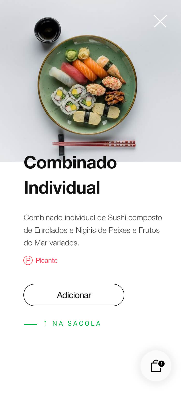 Sushi Beta product page in mobile